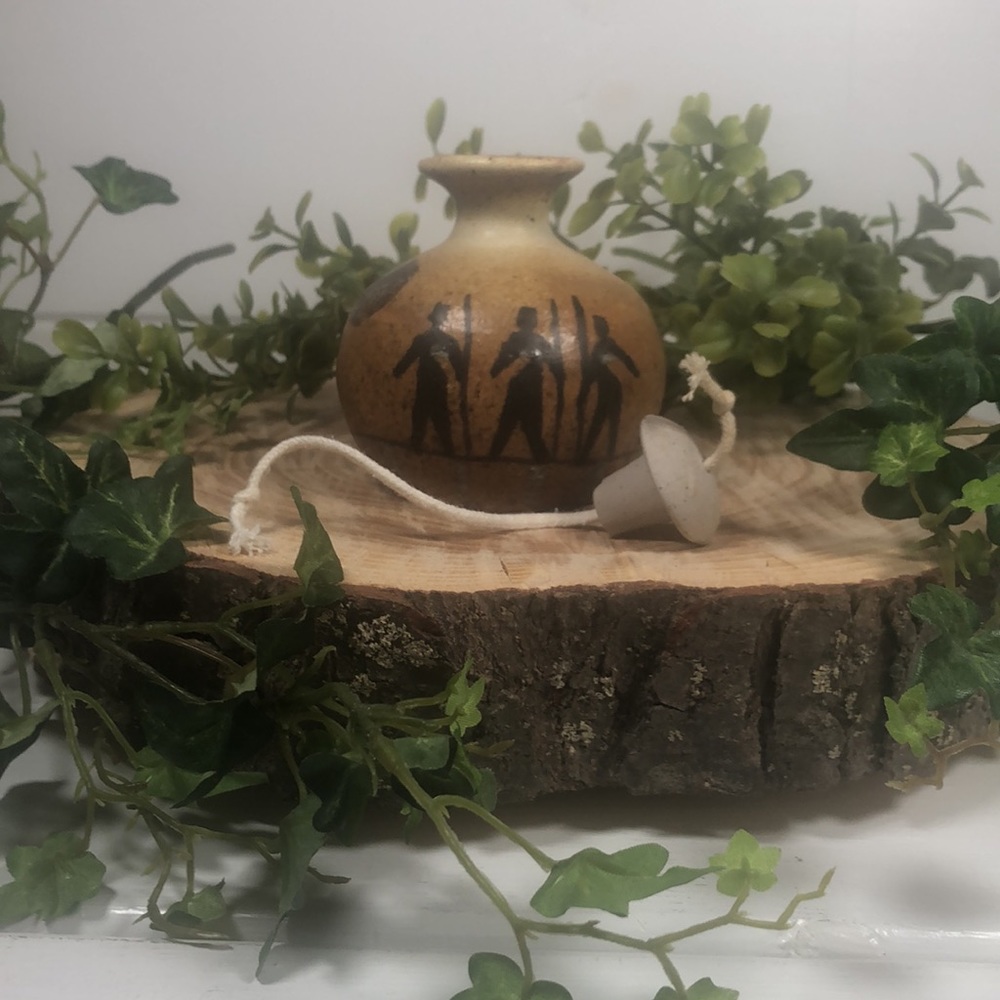 Stoneware Oil Lamp